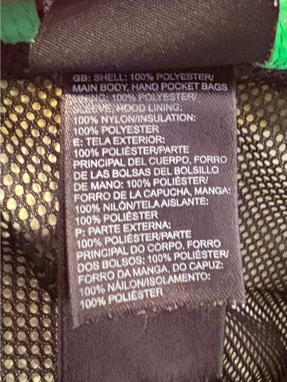 The North Face vibrant green